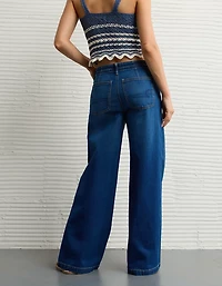 AE Dreamy Drape Strigid Low-Rise Ultra Wide-Leg Jean