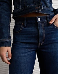 AE Shimmer Low-Rise Cuffed Ex-Boyfriend Jean