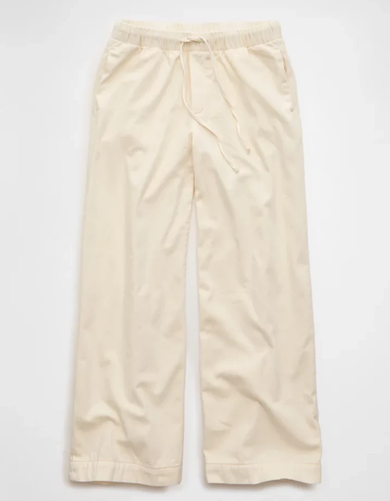 Jean à jambe ultra large taille basse Drapé de rêve douillet AE