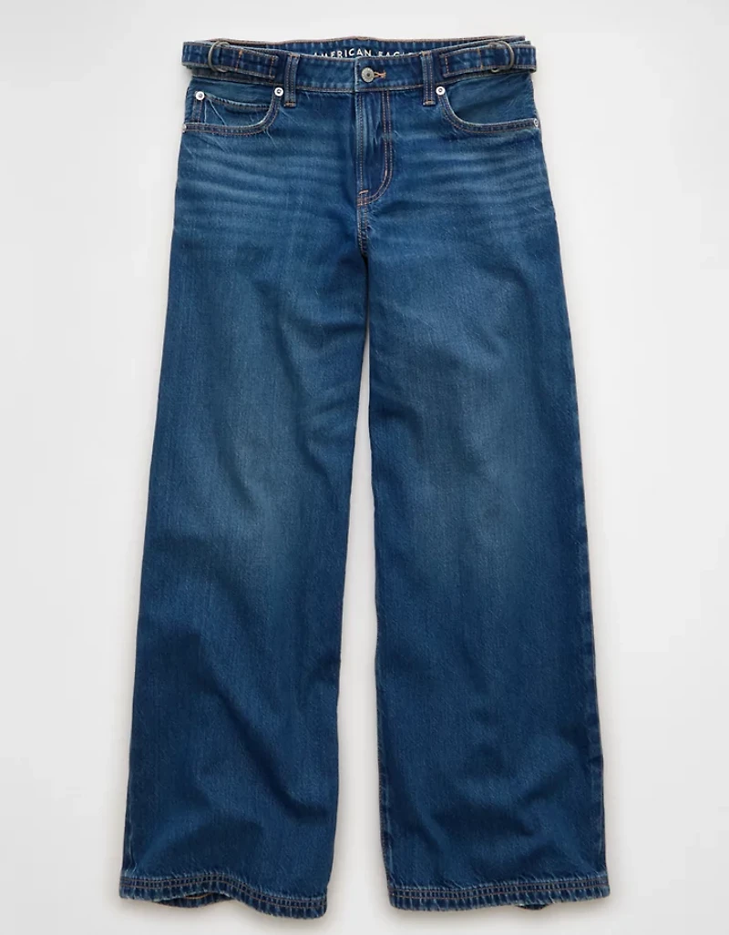 AE Dreamy Drape Strigid Low-Rise Baggy Wide-Leg Jean