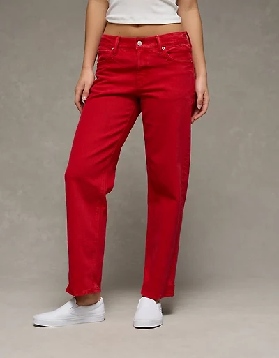AE Stretch Low-Rise Baggy Straight Jean
