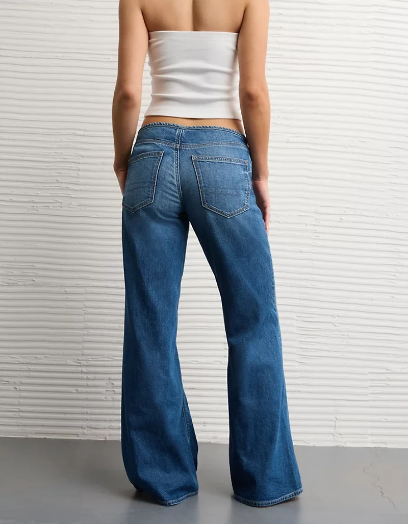 AE Dreamy Drape Stretch Super Low-Rise Baggy Flare Jean
