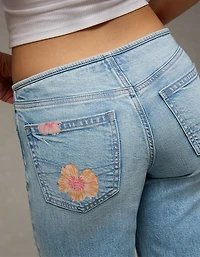 AE Dreamy Drape Stretch Super Low-Rise Baggy Flare Jean