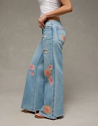 AE Dreamy Drape Stretch Super Low-Rise Baggy Flare Jean