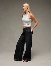 AE Dreamy Drape Stretch Low-Rise Baggy Ultra-Wide Leg Jean