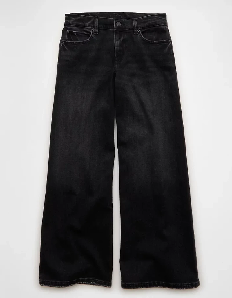 AE Dreamy Drape Stretch Low-Rise Baggy Ultra-Wide Leg Jean