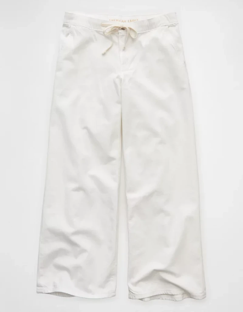 Jean à jambe ultra large taille basse Drapé de rêve AE