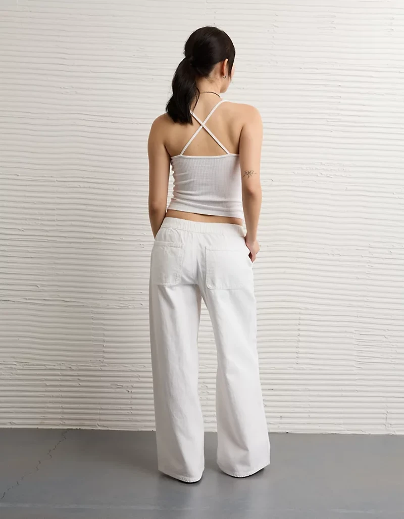 Jean à jambe ultra large taille basse Drapé de rêve AE