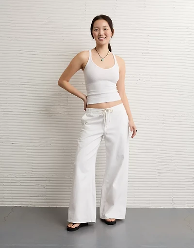 Jean à jambe ultra large taille basse Drapé de rêve AE