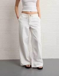 Jean à jambe ultra large taille basse Drapé de rêve AE