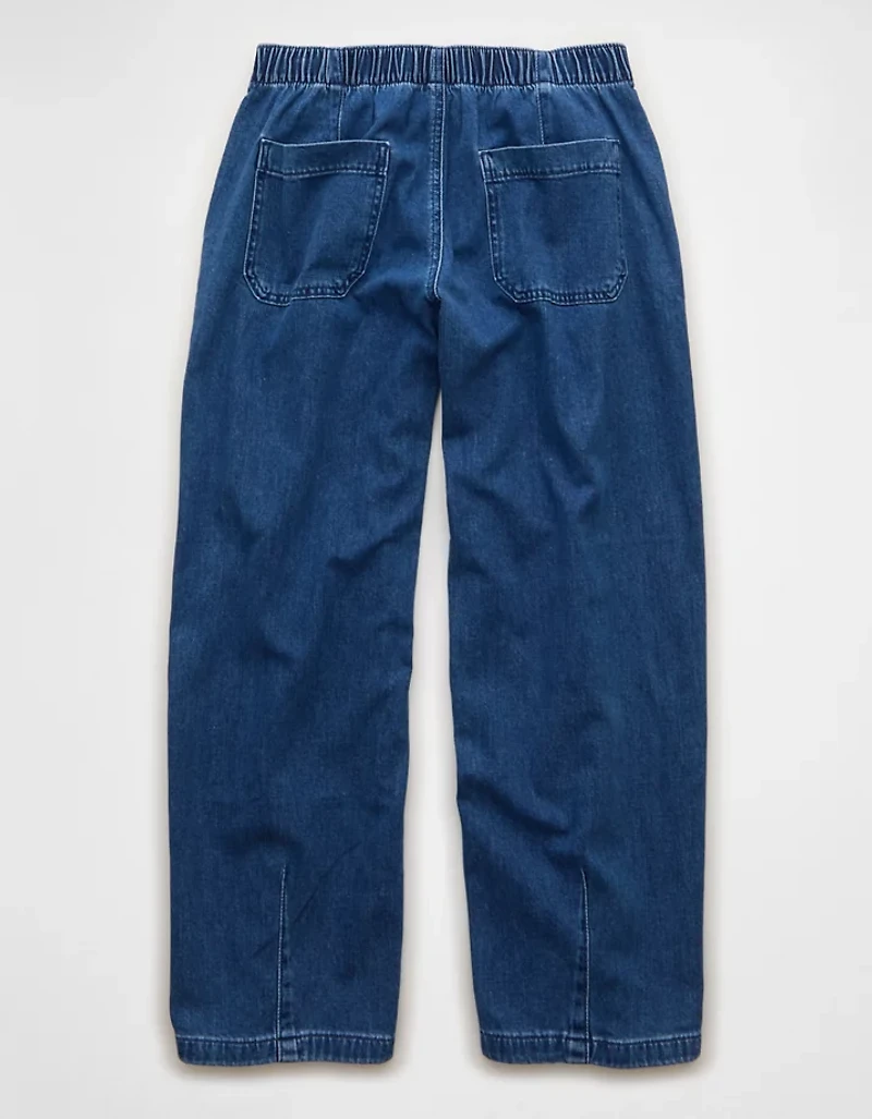 AE Dreamy Drape Stretch Low-Rise Pull-On Baggy Jean