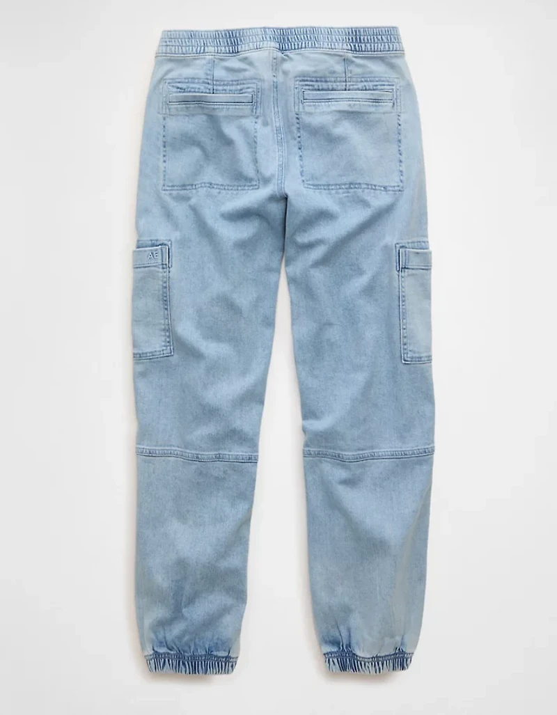AE Dreamy Drape Stretch High-Waisted Baggy Jogger Jean