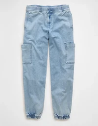 AE Dreamy Drape Stretch High-Waisted Baggy Jogger Jean