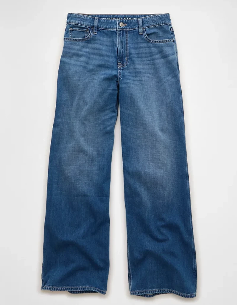 AE Dreamy Drape Super High-Waisted Baggy Wide-Leg Jean