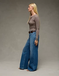 AE Dreamy Drape Super High-Waisted Baggy Wide-Leg Jean