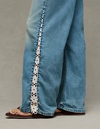 AE Dreamy Drape Stretch Low-Rise Baggy Ultra-Wide Leg Jean