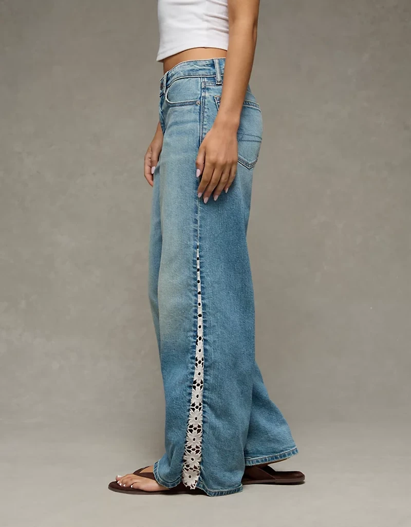 AE Dreamy Drape Stretch Low-Rise Baggy Ultra-Wide Leg Jean