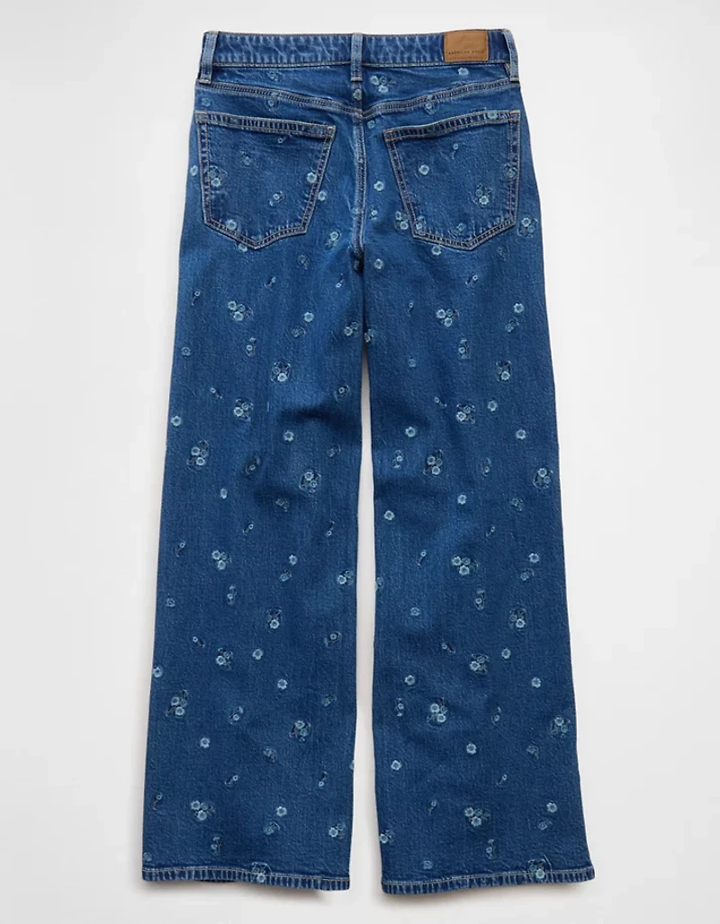 AE Dreamy Drape Strigid Super High-Waisted Baggy Wide-Leg Jean