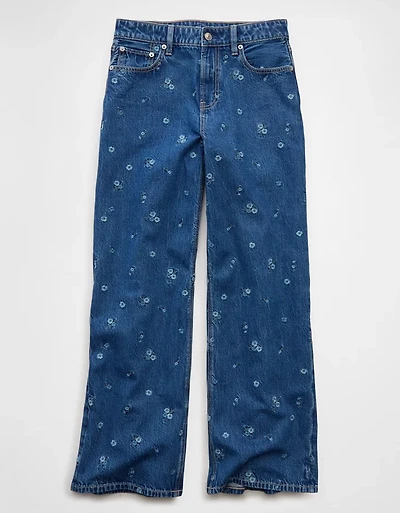 AE Dreamy Drape Strigid Super High-Waisted Baggy Wide-Leg Jean