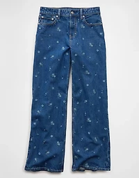 AE Dreamy Drape Strigid Super High-Waisted Baggy Wide-Leg Jean