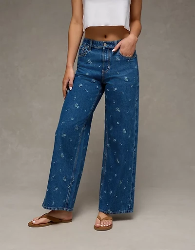 AE Dreamy Drape Strigid Super High-Waisted Baggy Wide-Leg Jean