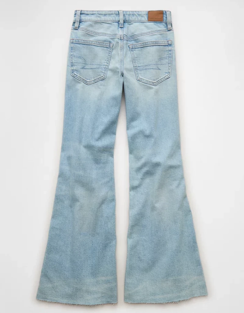 AE Dreamy Drape Stretch Super Low-Rise Baggy Flare Jean