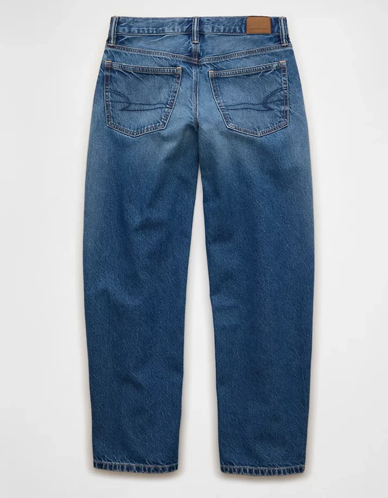 Jean tonneau ample à taille basse AE