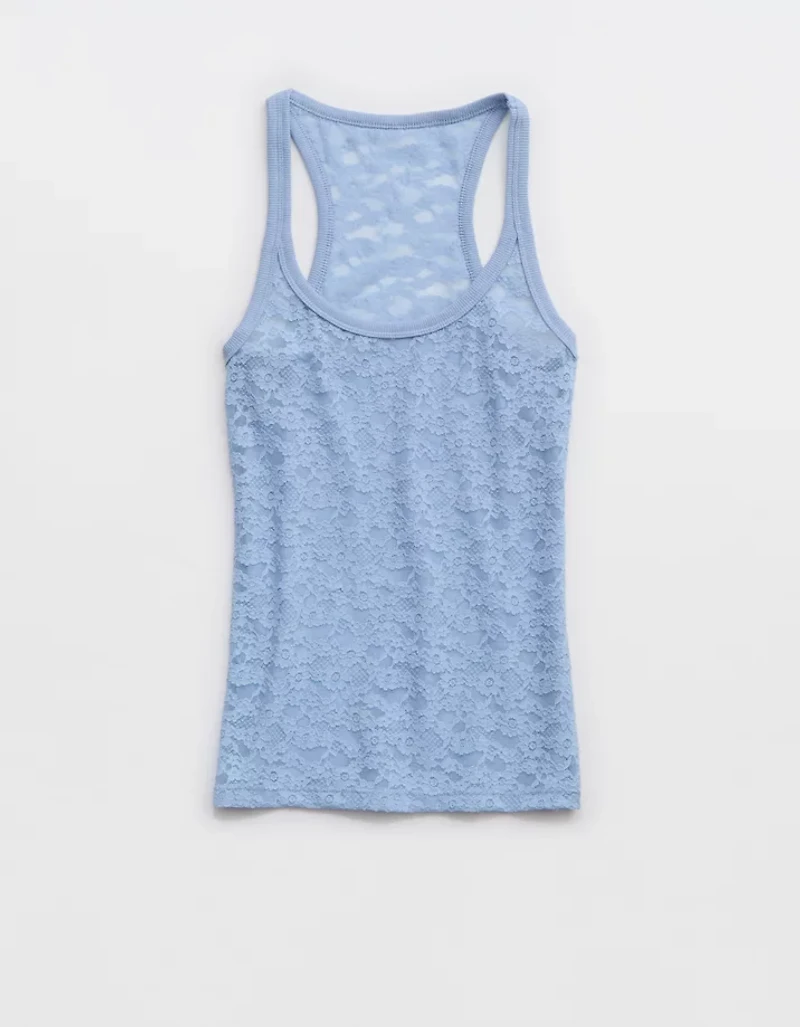 Aerie Easy Does It Vintage Lace Tank Top