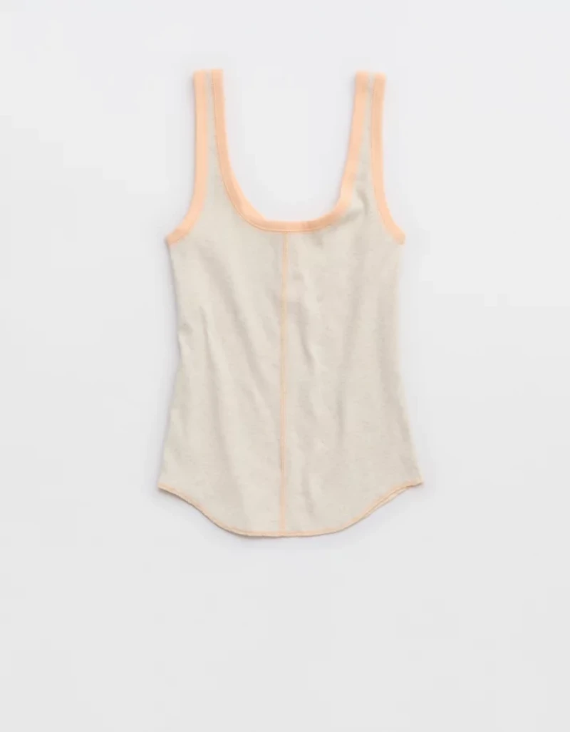 Aerie Ribbed Henley Tank Top
