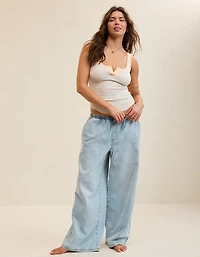 Aerie Ribbed Henley Tank Top