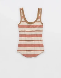 Aerie Ribbed Scoop Neck Tank Top