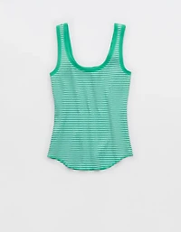 Aerie Ribbed Scoop Neck Tank Top