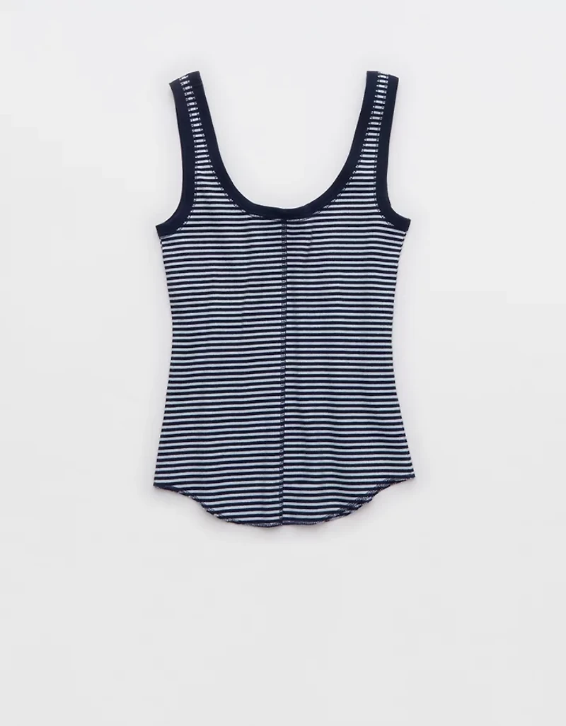 Aerie Ribbed Scoop Neck Tank Top