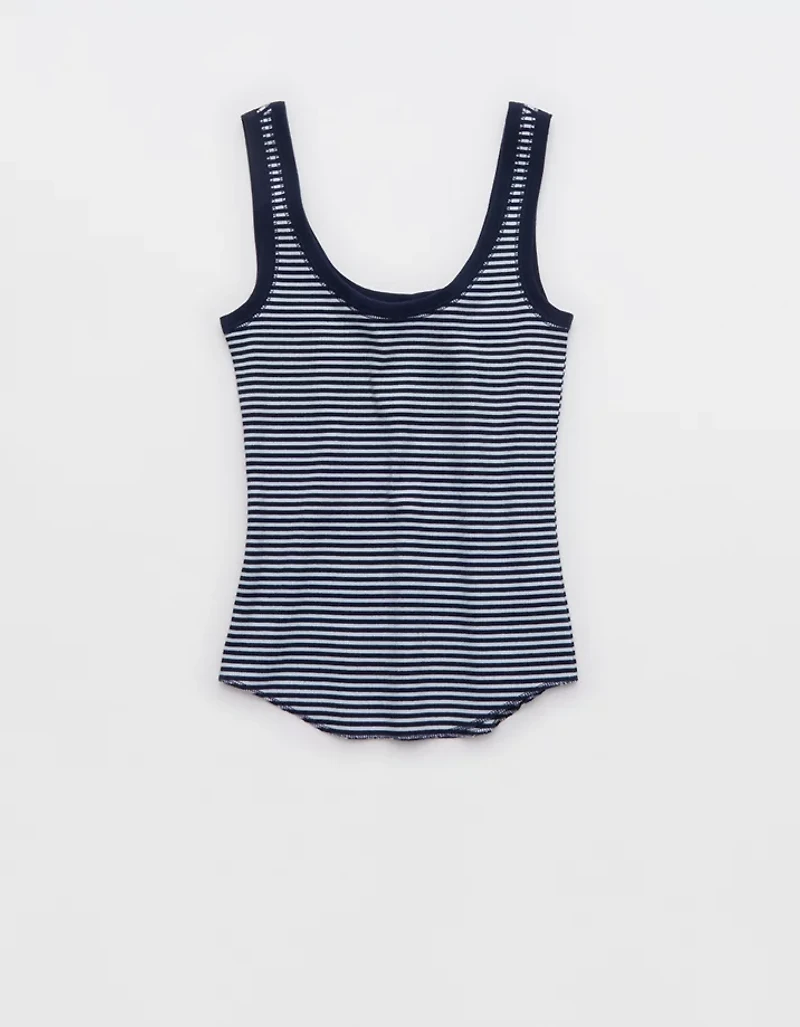 Aerie Ribbed Scoop Neck Tank Top