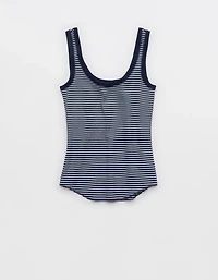 Aerie Ribbed Scoop Neck Tank Top