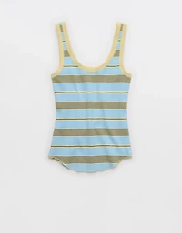 Aerie Ribbed Scoop Neck Tank Top