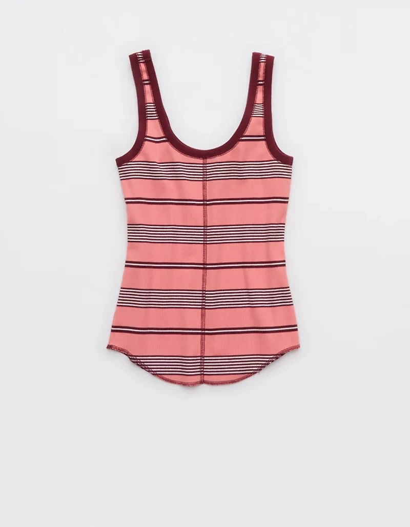 Aerie Ribbed Scoop Neck Tank Top