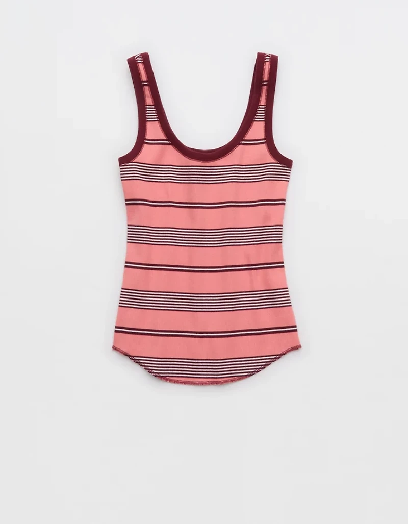 Aerie Ribbed Scoop Neck Tank Top
