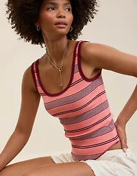 Aerie Ribbed Scoop Neck Tank Top