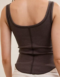 Aerie Ribbed Henley Tank Top