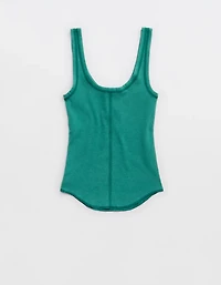 Aerie Ribbed Henley Tank Top