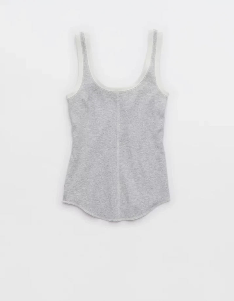 Aerie Ribbed Scoop Neck Tank Top