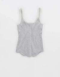 Aerie Ribbed Scoop Neck Tank Top