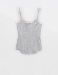 Aerie Ribbed Scoop Neck Tank Top