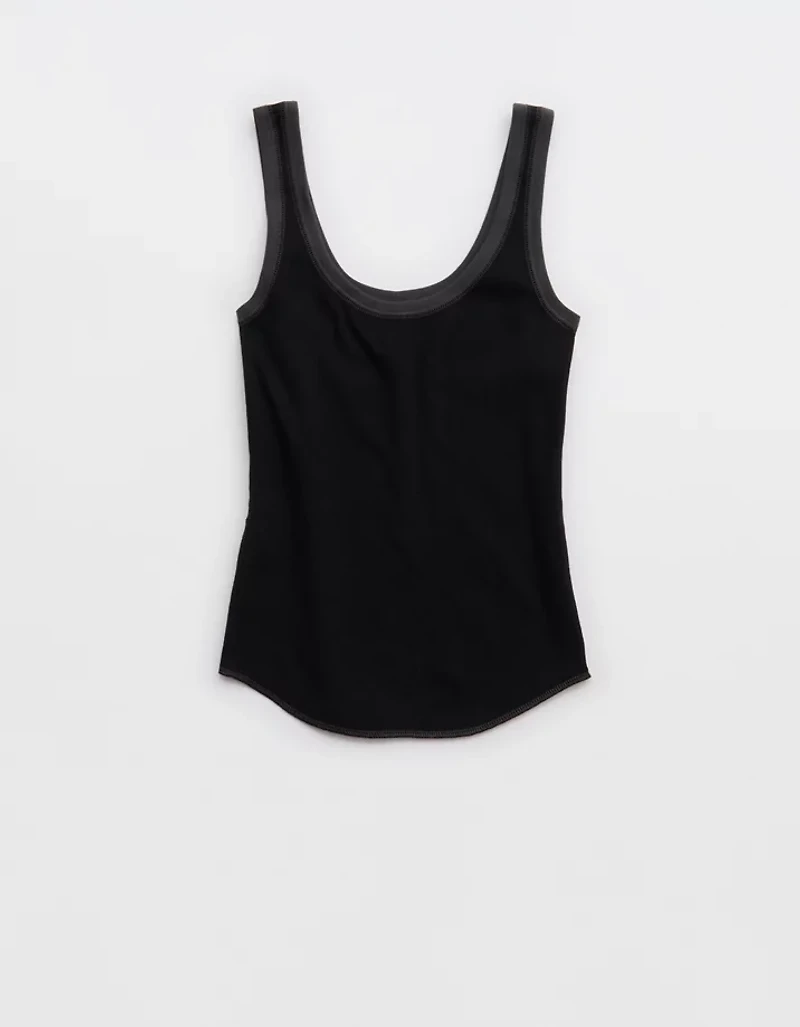Aerie Ribbed Scoop Neck Tank Top