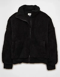 AE Full-Zip Sherpa Fleece Sweatshirt