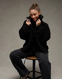 AE Full-Zip Sherpa Fleece Sweatshirt