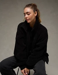 AE Full-Zip Sherpa Fleece Sweatshirt