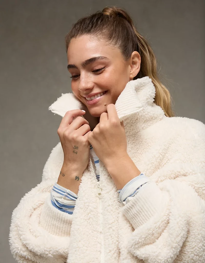 AE Sherpa Full Zip Sweatshirt
