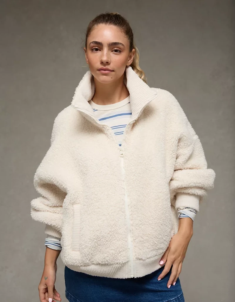 AE Sherpa Full Zip Sweatshirt